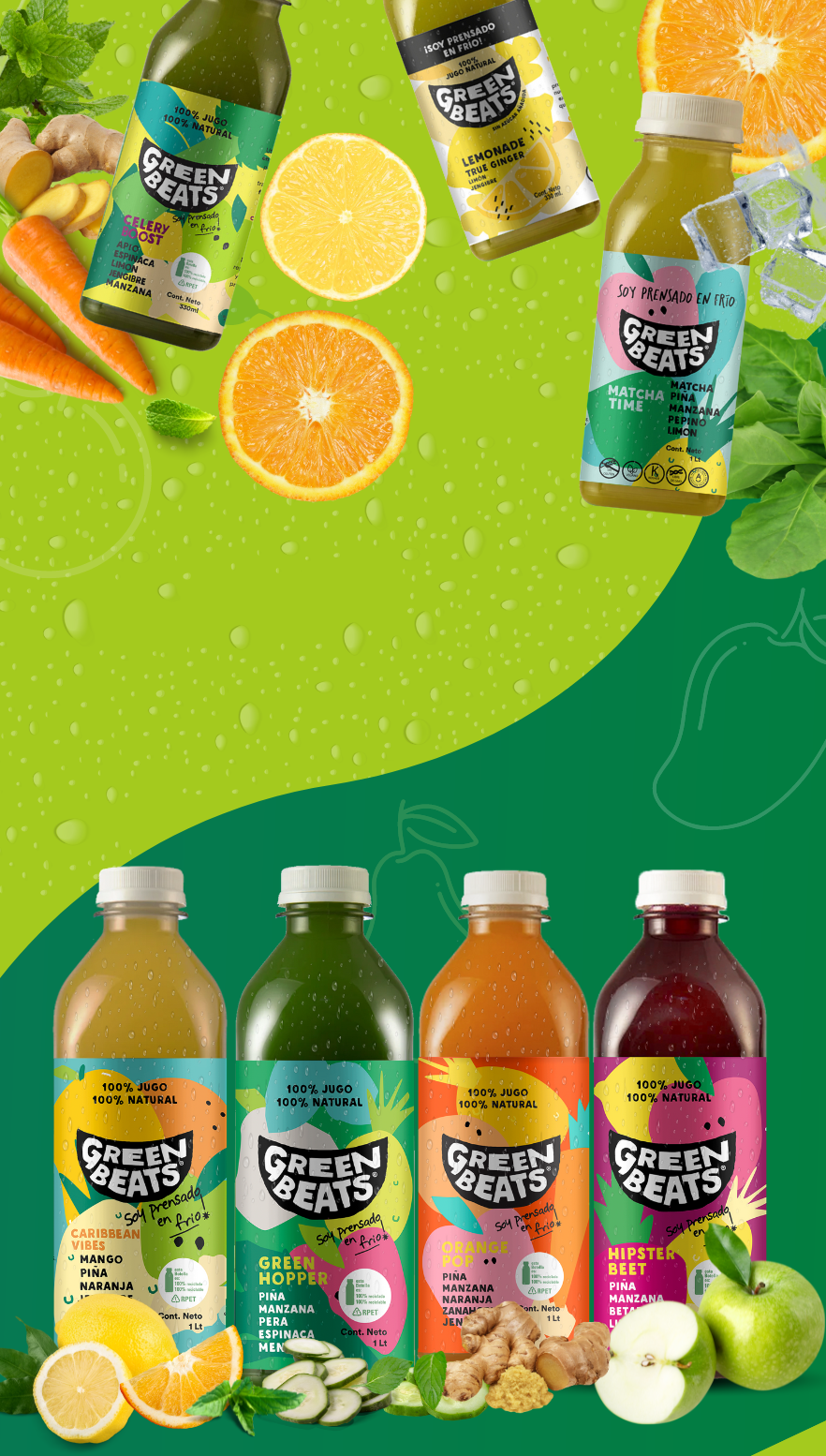 Green Beats 100 jugo 100 natural